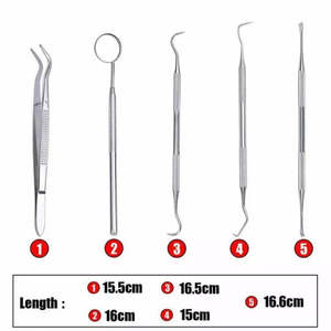 Ensemble de 5 grattoirs manuels en acier pour l'élimination de la plaque dentaire et du tartre chez les chats, les chiens et les animaux de compagnie par Dentavex - Product Image 6