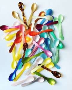 Juego de Cucharas Decorativas de Resina Hechas a Mano con Diseño de Ángel, Color Rosa, Morado y Dorado, para Decoración del Hogar, Uttar Pradesh, B.H CRAFTS - Product Image 6
