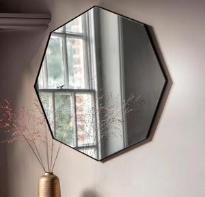 Hexagon Wall <b>Mirror</b> Glass Framed Minimalist Decorative <b>Mirror</b> for Living Room Bedroom - Product Image 6