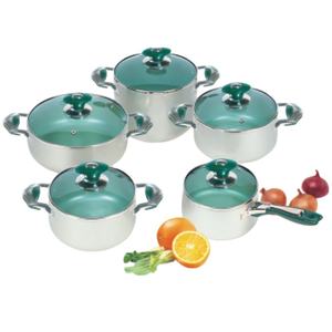 Lot de 5 ustensiles de cuisine en acier inoxydable de haute qualité anodisé antiadhésif design classique vente en gros - Product Image 3