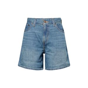 Pantalones Cortos Bermuda de Mezclilla Azul de Cintura Alta para Hombre, Casuales, de Algodón Tejido, Cintura Elástica, Secado Rápido, Tela de 180g - Product Image 1