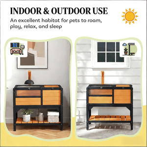 กรงเต่า บ้านสัตว์เลี้ยงสำหรับเต่าและเต่าบก - Product Image 4