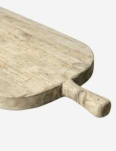 Planche à découper en bois blanc avec poignée, robuste, rectangulaire, durable, compatible lave-vaisselle, épaisseur 2 cm, pour la cuisine - Product Image 4