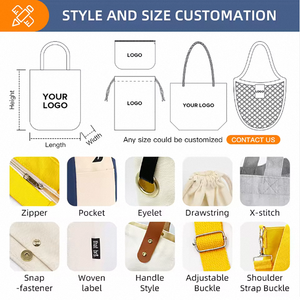 Sac fourre-tout de sport en coton/toile, grande capacité, écologique, recyclable, avec longue bandoulière, vente en gros - Product Image 5