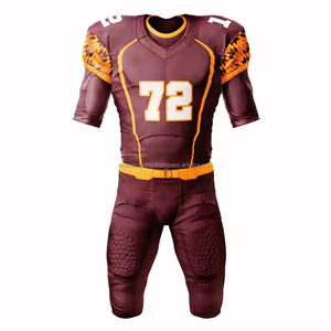 Uniforme de Fútbol Americano para Hombre de Primera Calidad en Oferta, Servicio OEM, Pantalones y Camiseta de Equipo, 100% Poliéster Elástico - Product Image 4
