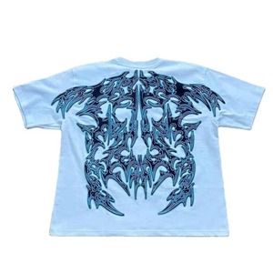 Custom Men's 100% Cotton Regular Fit Cropped T-Shirt Streetwear Heavy Weight 340g Breathable Quick Dry High Quality Casual Solid - Product Image 3