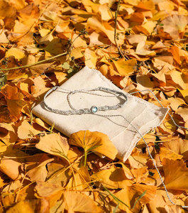 Handmade Macrame Labradorite <b>Bracelet</b> Rainbow Gemstone Beads Gray Cord <b>Adjustable</b> Boho Healing Jewelry Wholesale - Product Image 3