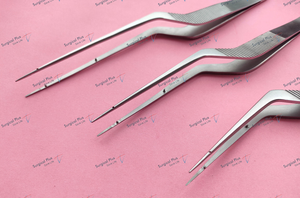 Juego de 3 Pinzas Micro Yasargill Bayonet, Instrumento Quirúrgico Manual de Acero Inoxidable para Neurocirugía y Neurología Básica - Product Image 4
