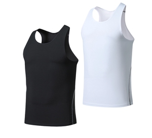 T-shirt de sport slim fit pour homme, t-shirt de compression sportive, absorbant la transpiration, 95% coton, logo imprimé personnalisé, entraînement musculaire en salle de sport - Product Image 5