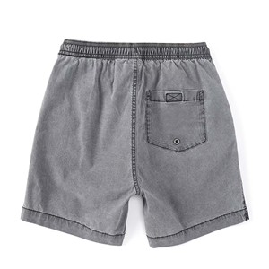 Pantalones Cortos Bermuda para Hombre, 100% Algodón, Color Sólido, Antiarrugas, Cintura Media, Cordón Ajustable, Casuales, Transpirables, con Bolsillos, para Gimnasio y Running - Product Image 4