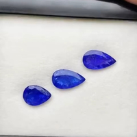 Tanzanite naturelle taille poire, origine Tanzanie, qualité AAA, lustre AAA, certifiée IGI, pierre précieuse bleue pour la fabrication de bijoux, prix abordable