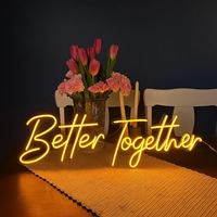 Enseigne néon LED personnalisée pour Noël et anniversaire, signalétique 3D lumineuse en acrylique, enseigne néon éclairée pour entreprise, fête, mariage, maison