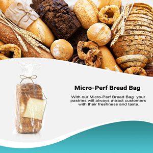 Pacchetto 1000 Ultra-sottile 1 Mil Micro-Perf sacchetti di pane 11X20 + 1 1/2 LP trasparente in polipropilene per panifici domestici sacchetti per l'industria alimentare - Product Image 6