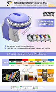 Impresoras de Etiquetas con Relieve 3D Tatrix para <span class=keywords><strong>Dymo</strong></span> 12965, Impresoras de Etiquetas Manuales con Relieve 3D, Cinta Decorativa DIY, Máquina de Escribir - Product Image 5