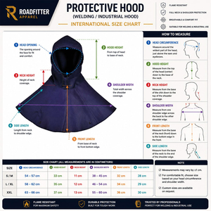 ROAD FITTER Flame Resistant Balaclava Hooded Protective Neck Gaiter Navy Blue <b>Welding</b> Workwear Cover Polyester/Spandex Image - Product Image 5
