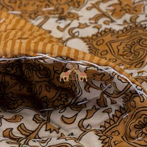 Edredón de bebé de algodón orgánico Kantha hecho a mano de la mejor calidad estampado Floral transpirable suave invierno para el hogar y hoteles uso versátil - Product Image 2