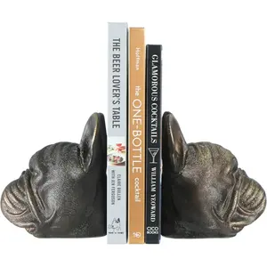 Soporte para Libros Decorativo de Aluminio Chapado en Oro Hecho a Mano, Estilo Moderno y Antiguo, de Lujo, para Estudio/Oficina, Organizador de Escritorio - Product Image 1