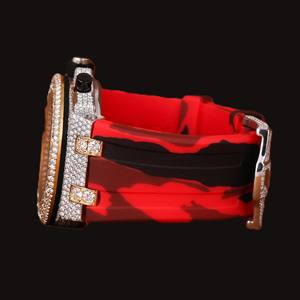 Reloj de Lujo para Hombre con Caja Redonda de Diamantes Moissanite de Dos Tonos Hechos a Mano, con Múltiples Funciones - Product Image 2