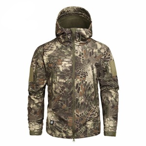 Hexaplus Custom Hunting Fleece Jackets Windproof Sport Outdoor Hunting Winter Soft <b>Shell</b> Jacket Men - Product Image 5