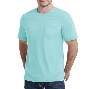 T-shirts à manches courtes pour hommes, coupe classique, col rond, jersey uni, 100% coton, haute qualité, respirant, séchage rapide, avec logo personnalisé - Product Image 6