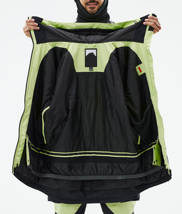 Vestes de ski à capuche Montc personnalisées imperméables 10 000 mm pour hommes, manteaux chauds coupe-vent, combinaison de ski NeonBlack pour l'hiver - Product Image 4