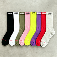 Entrepôt USA - Livraison en 5 à 7 jours - 4 paires de chaussettes tendance style hip-hop pour hommes et femmes, à semelle éponge