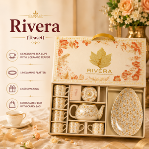 Juego de Tazas de Té Florales de Lujo con 2 Platos de Melamina para Aperitivos, Vajilla para Bebidas, Bolsa de Transporte, Regalo para el Día de la Madre, Año Nuevo, Serigrafiado - Product Image 4