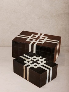 Hot Sale Handcrafted Bone Inlay Wooden Box with Elegant Pattern Premium Decorative Storage Box for Home Accessories for Sale - Product Image 6