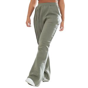 Proveedor de Pantalones Deportivos de Mujer con Corte Acampanado, Ropa Deportiva de Alta Calidad, Pedidos al por Mayor, Joggers Acampanados de Moda con Bordado o Estampado - Product Image 1