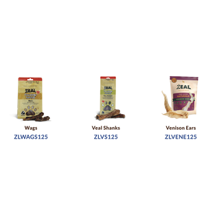 Friandises pour chiens Zeal Free Range Naturals (sachet de 125 g) Tendons de cerf - Product Image 3
