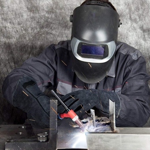 Gants de soudage en cuir de vachette, doublure isolante, feuille d'aluminium résistante à la chaleur, résistants aux flammes, gants de barbecue - Product Image 6