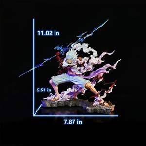 Figura de Luffy, Figura de Acción de Luffy Gear 5, Estatuilla de Anime de 11 Pulgadas, Regalos de Colección de Juguetes de Cumpleaños, PVC - Product Image 3