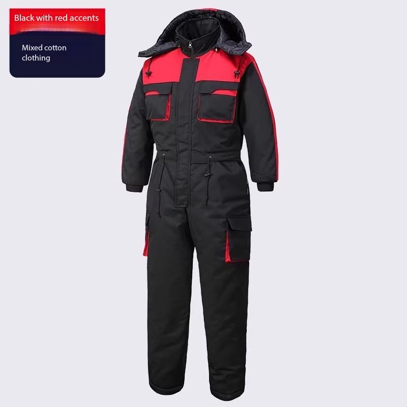 Black and Red Jumpsuit [Down-filled]