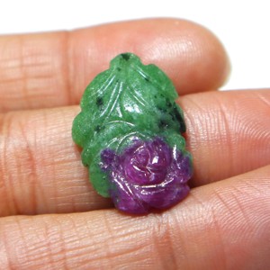 Cabujón de Zoisita Rubí Natural Tallado, Gema de Rubí Tallada a Mano, Piedra Suelta Lisa, Proveedor Mayorista para Joyería - Product Image 2