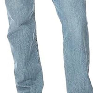 กางเกงยีนส์ทรงตรงผู้ชายสไตล์คลาสสิก ลำลอง สตรีทแฟชั่น ทรงเข้ารูป สีฟ้าฟอก ซัมเมอร์/วินเทอร์ ระบายอากาศได้ดี คุณภาพสูง สไตล์เรโทร - Product Image 6