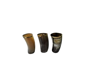 Verre en corne de buffle poli de qualité supérieure avec bordure en laiton, pour boire du vin ou de la bière, nouveau produit, de haute qualité, tasse à boire viking - Product Image 3