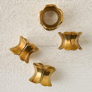 Brass Napkin Rings Simple Design Luxury Round <b>Tissue</b> Ring Handmade Food Grade Napkin Ring Gift Sets <b>Wedding</b> Table Accessories - Product Image 6