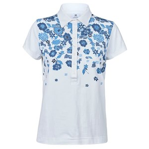เสื้อเชิ้ตแขนสั้นสีขาวสำหรับผู้ชาย ทรงปกติ ผ้าถัก 100% โพลีเอสเตอร์ มีกระเป๋า โลโก้ด้านหน้า แห้งเร็ว - Product Image 5