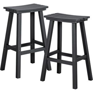 Set di 2 sgabelli da bar da esterno da 29 pollici, resistenti alle intemperie, per tutte le stagioni, per bancone cucina, balcone e giardino - Product Image 2
