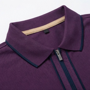 Camisetas Polo de Golf de Alta Calidad para Hombre, Diseño Deportivo, Venta al Por Mayor, Color Personalizado, Algodón, Tallas Grandes, Cierre de Media Cremallera - Product Image 4