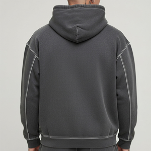 Prix de gros – Nouveaux sweats à capuche surdimensionnés en molleton 100 % coton, coupe ample, coupe-vent, respirants, haute qualité, personnalisables pour l'hiver - Product Image 5