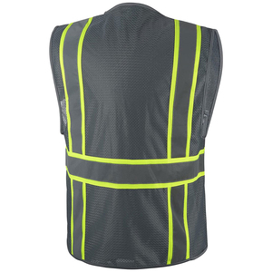 Chaleco de seguridad impermeable de alta resistencia para hombre, reflectante, de alta visibilidad, con LED intermitente, logotipo personalizable, ropa de trabajo industrial - Product Image 2