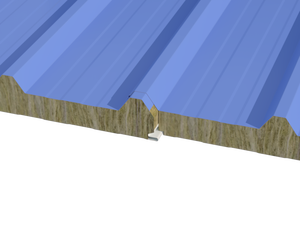 Mái nhà công nghiệp chống cháy và bảng điều khiển mái prock cách âm với lõi rockwool cho các nhà máy và nhà kho - Product Image 4