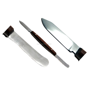 World Precision Surgical Manual Dental Surgical Spatula <b>Set</b> Wooden Handle Stainless Steel Orthodontic Lab Mixing Tools Various - Product Image 3