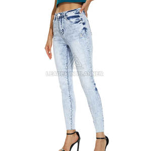 Pantalones Vaqueros de Mujer de Diseño Nuevo y Personalizado, de Alta Calidad, Color Sólido, Cómodos - Product Image 3