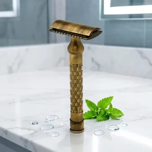 Madhav Metal Men's Superb Collection Adjustable Twin Blade Stainless Steel Safety <b>Razor</b> at Low Price - Product Image 2