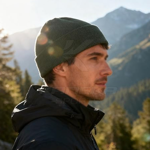 Gorros de Punto de Alta Calidad, Diseño Cálido y Cómodo, Unisex, 100% Acrílico, Tejido Común para Uso en Exteriores en Invierno - Product Image 2