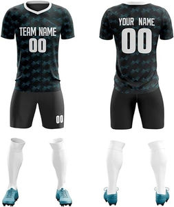 Fabricant sur mesure de maillots de football unisexes par sublimation avec logo personnalisé pour le marché mondial de l'exportation de vêtements en gros. - Product Image 1