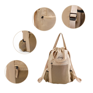 Hody GINNY BAG Waterproof Drill Convertible Totepack <b>Laptop</b> <b>Backpack</b> Retractable Handle Zipper Closure <b>Laptop</b> Compartment - Product Image 3