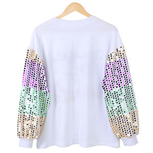 Sudadera de cuello redondo estilo Y2K para hombre, diseño clásico con paneles, colores personalizados, algodón grueso, para la temporada de frío. - Product Image 2